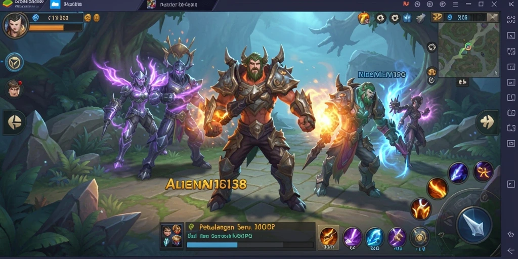 Tampilan gameplay seru dari ALIEN138 di dunia MMORPG.
