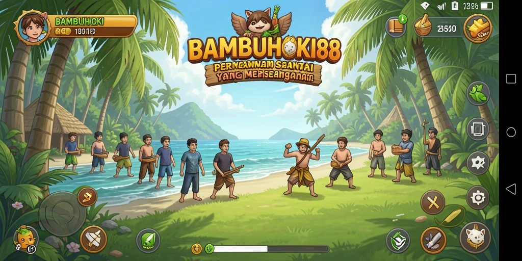 Tampilan menarik dari gameplay santai BAMBUHOKI88 yang menyenangkan.