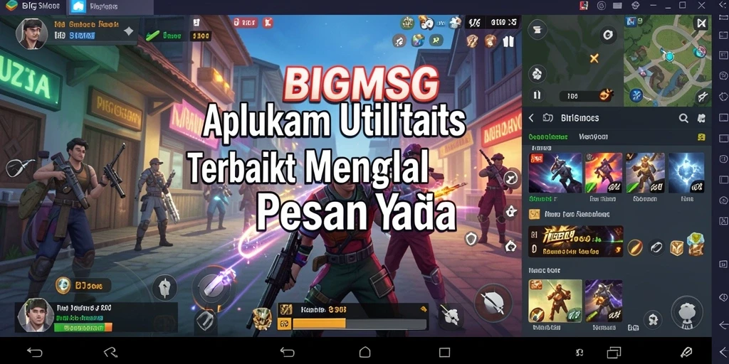 Tampilan antarmuka BIGMSG yang menarik dan fungsional.
