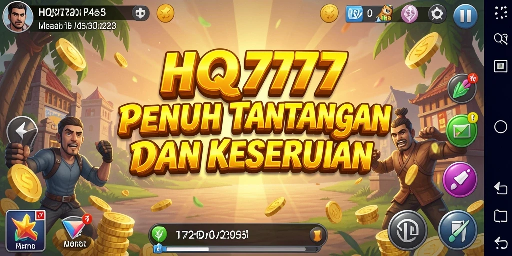 Tampilan gameplay <strong>HQ777</strong> yang menarik dan penuh warna.