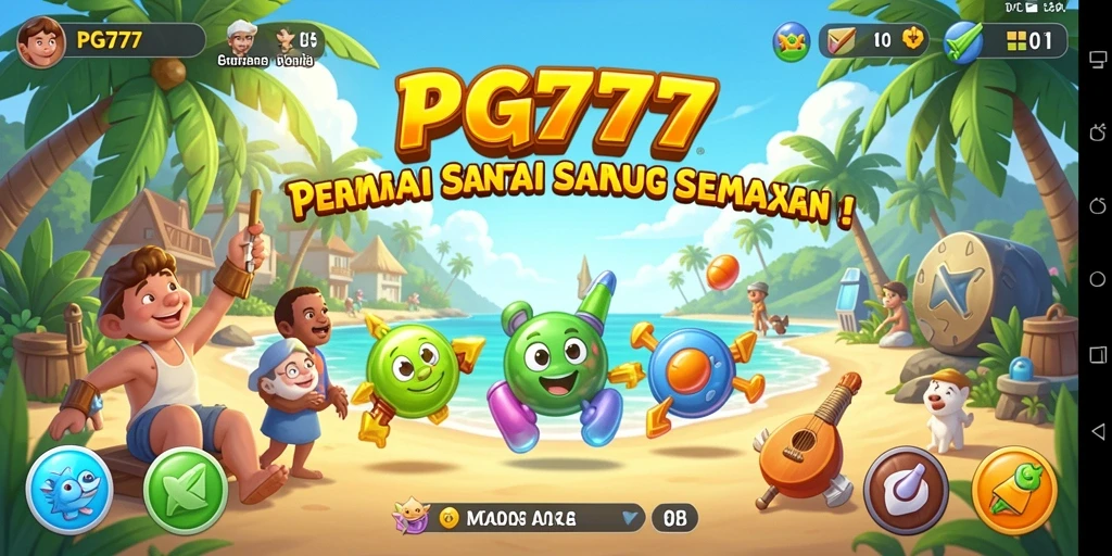 Screenshot PG777 menunjukkan gameplay yang mudah dan menyenangkan.