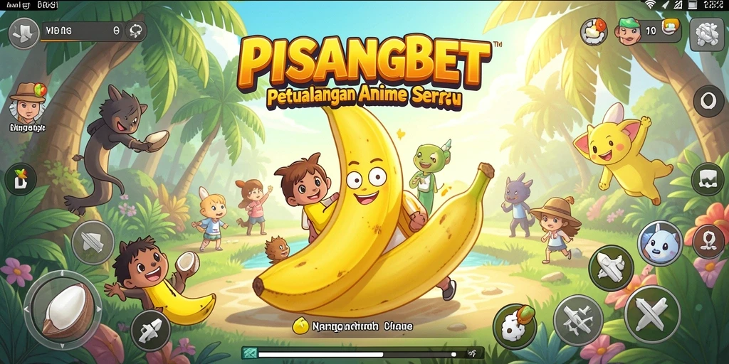 Gameplay PISANGBET yang seru dengan karakter-karakter anime.